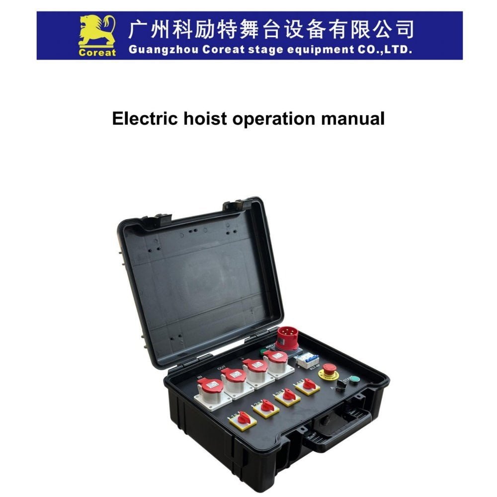4-Way Stage Hoist Controller User Manual-KLT-4P