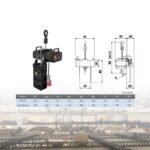 C03 stage electric chain hoist