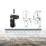 C03 stage electric chain hoist