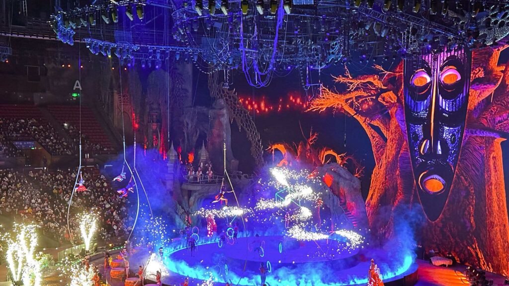 High-Speed C1 Stage Hoist System for Zhuhai Chimelong International Circus