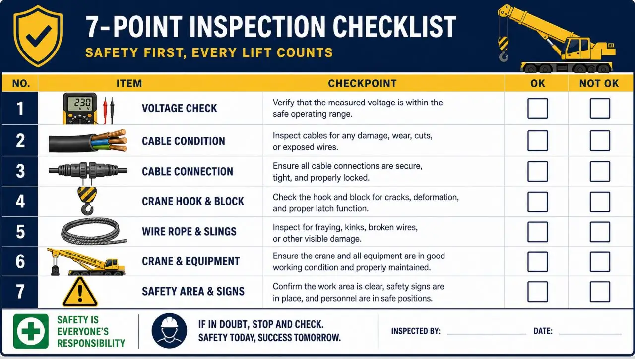 Procurement checklist for stage hoist power supply selection