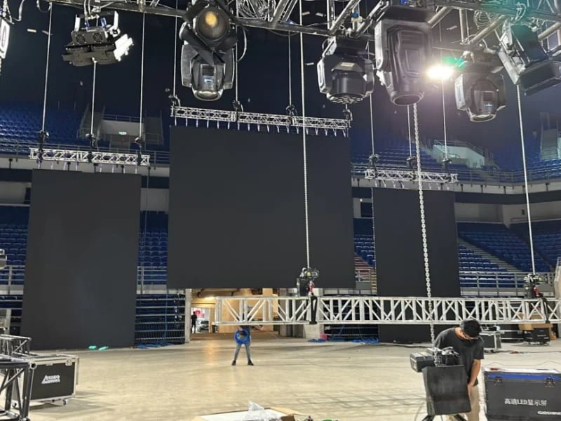 Stage hoists used for arenas and venues