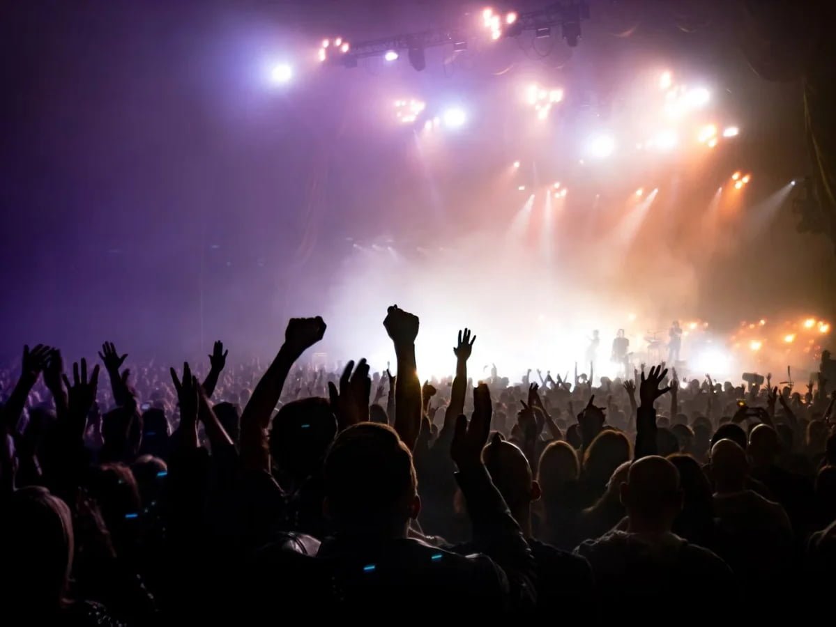 Stage hoists used for concert touring events