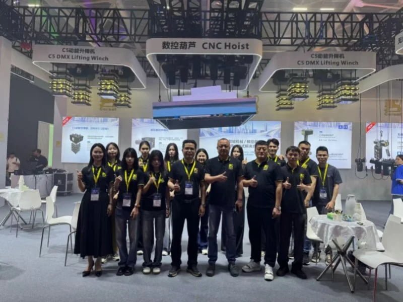 COREAT STAGE team at an international stage equipment exhibition