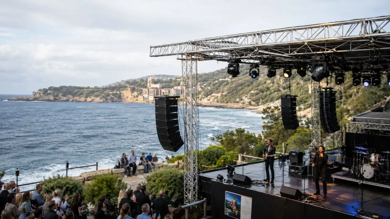 Stage hoist installed in coastal venue with salt fog protection